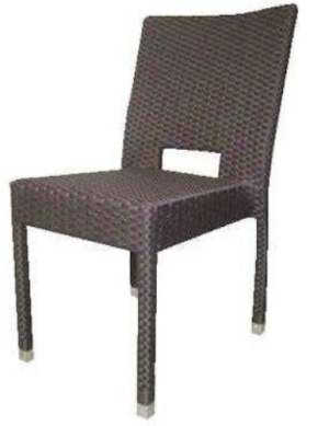 Brown Rattan Dining Chair - 08B