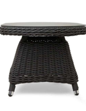 4 Seater Outdoor Round Dining Table - Black - 04B