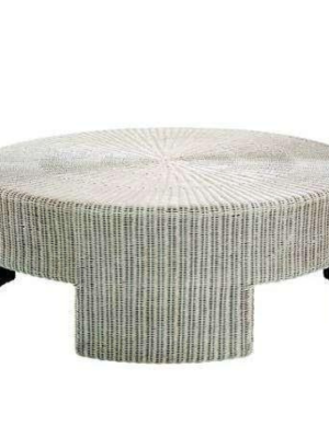 4 Seater Outdoor Round Dining Table - Cream - 04C